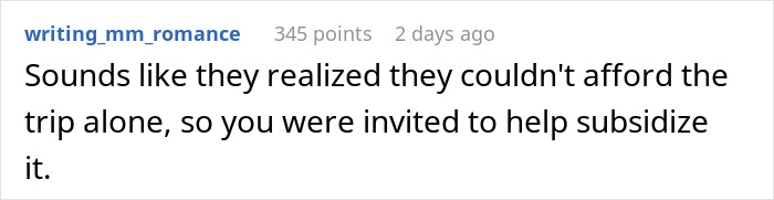 Lady Invites Sis And BIL For A Trip For Free, Then Starts Endless Mind Games On Money And Terms