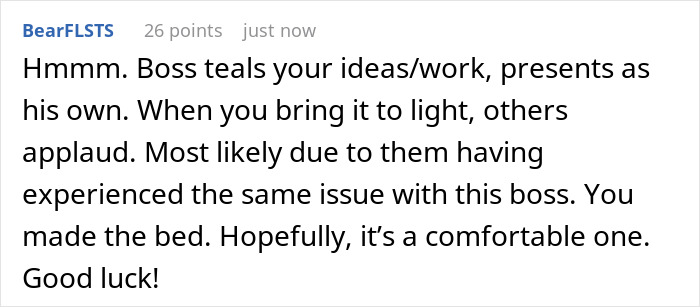 Toxic Boss Takes Credit For Employee's Hard Work, Falls Flat On His Face As They Finally Expose Him