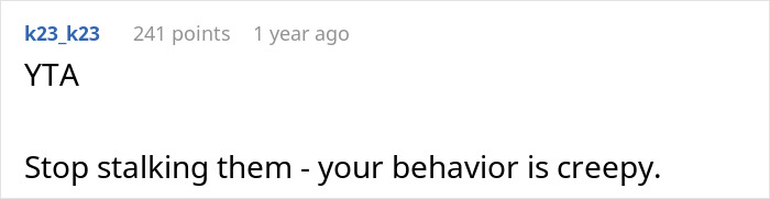 Screenshot of an online comment criticizing a mother-in-law's spite trip and the resulting anger from the daughter-in-law.