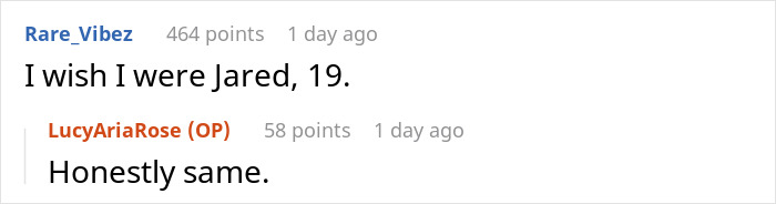 Screenshot of an online comment thread discussing a situation involving untreated lice and a drastic ultimatum.