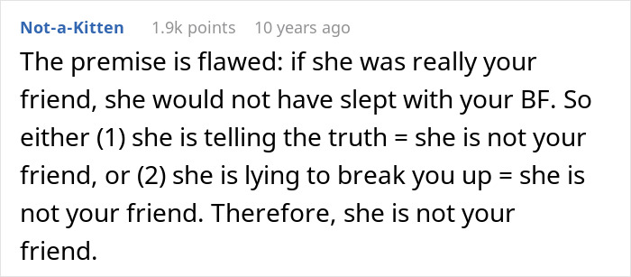 Woman Confused Why Friend Claims She Slept With Her BF When She Didn&rsquo;t