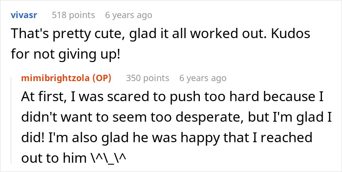 Alt text: Online conversation about a lady&rsquo;s perfect first date abroad and deleting dating app without a way to reach him.