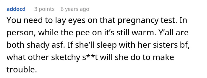 Comment text discussing a man cheating on his girlfriend with her sister and their plan to teach him a lesson. Comment text discussing a man cheating on his girlfriend with her sister and their plan to teach him a lesson.