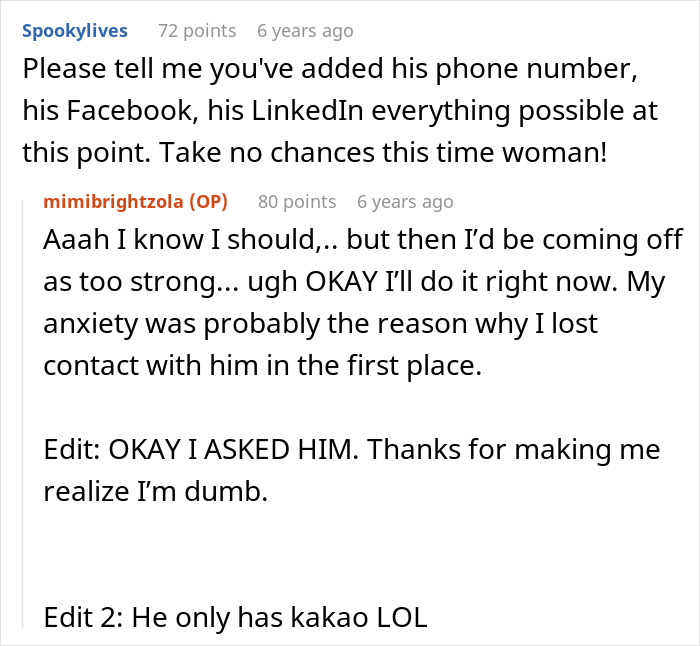 Reddit comment about a woman&rsquo;s perfect first date abroad and losing contact after deleting dating app.