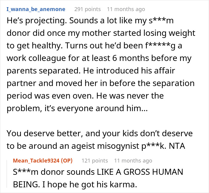 Screenshot of a Reddit conversation discussing a man dismissing girlfriend&rsquo;s career milestone and accusations of sleeping her way to success.