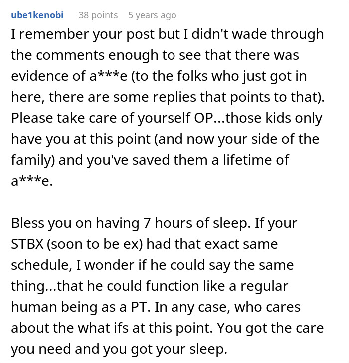 New Mom Finally Gets Real Sleep After Dumping The Husband Who Thought Three Hours Of Childcare Was Too Much