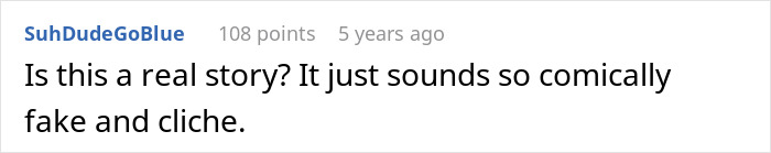 A screenshot of a Reddit comment asking if the $40K ring story is real, relating to the red flag proposal dilemma.