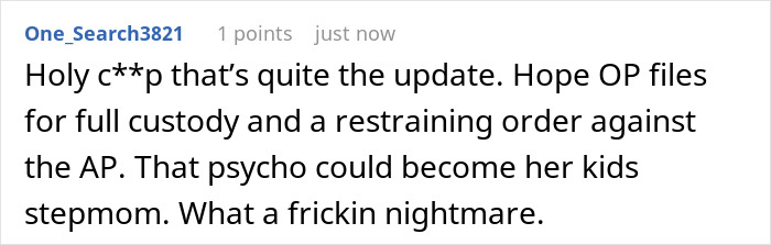 Screenshot of a social media comment about a woman suspecting her husband is a psychopath after alarming texts. Screenshot of a social media comment about a woman suspecting her husband is a psychopath after alarming texts.