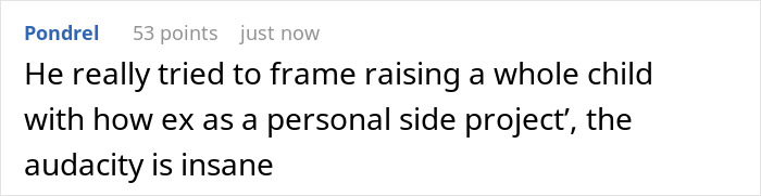 Comment discussing a husband&rsquo;s disturbing desire to father his ex&rsquo;s child, revealing a dark and twisted secret.