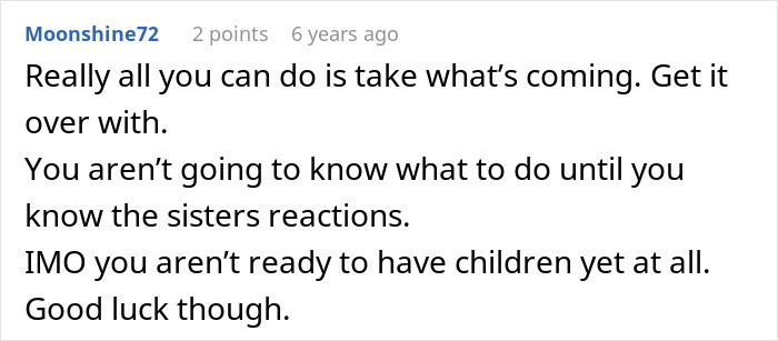 Comment discussing consequences after a man cheats on girlfriend with her sister and their plan to teach him a lesson. Comment discussing consequences after a man cheats on girlfriend with her sister and their plan to teach him a lesson.
