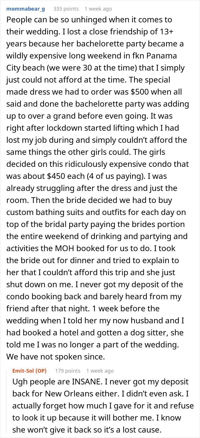 Bride&rsquo;s obsession with control strains friendships over expensive wedding plans and bachelorette party costs before the big day.