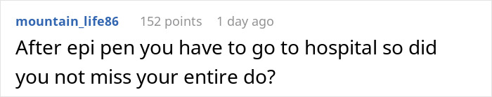 MIL Puts Anaphylaxis On Wedding Menu, Adds Nuts To A “Special Dish” Despite Bride’s Severe Allergy MIL Puts Anaphylaxis On Wedding Menu, Adds Nuts To A “Special Dish” Despite Bride’s Severe Allergy