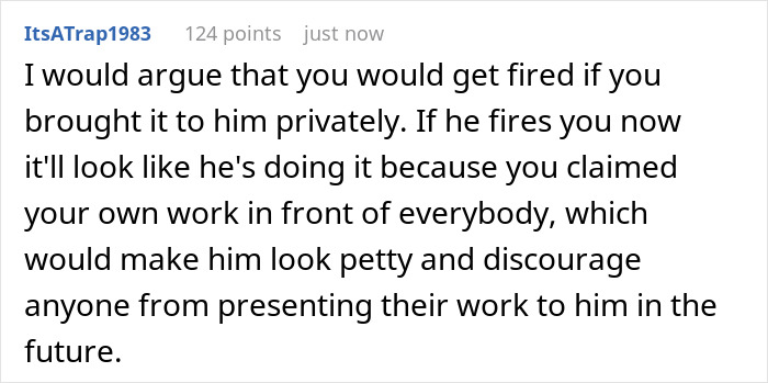 Toxic Boss Takes Credit For Employee's Hard Work, Falls Flat On His Face As They Finally Expose Him