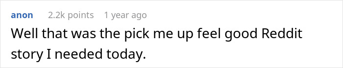 Reddit comment praising a feel-good love story about a man reconnecting with his long-thought-about ex.