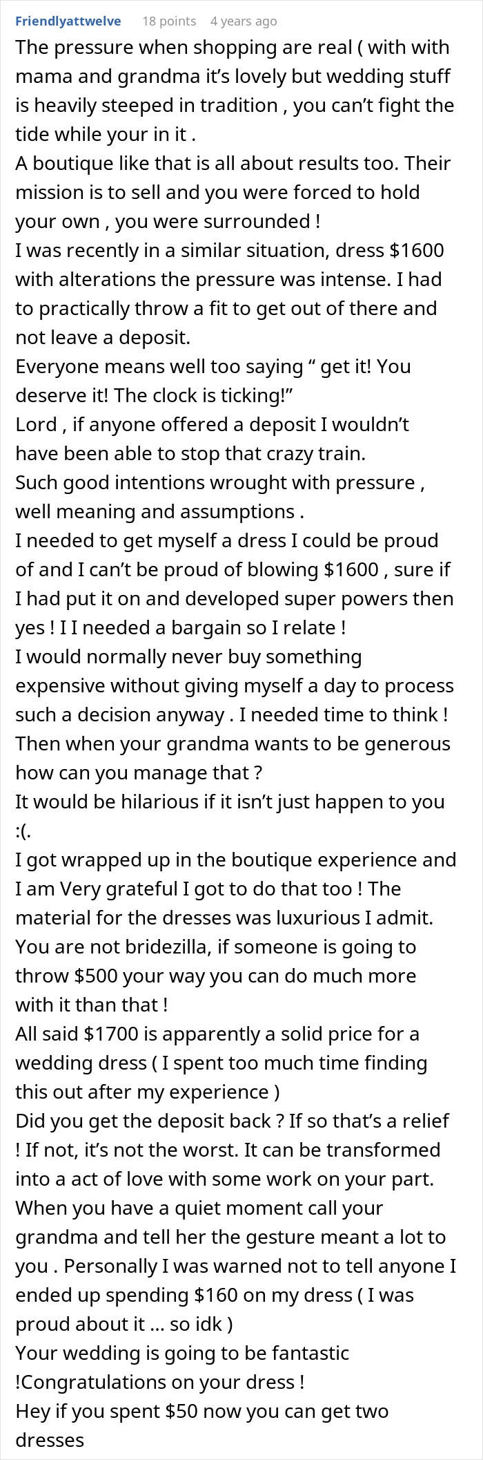 Heartless Family Brands Devastated Bride A Bridezilla After Grandma Revokes Her Gown Fund