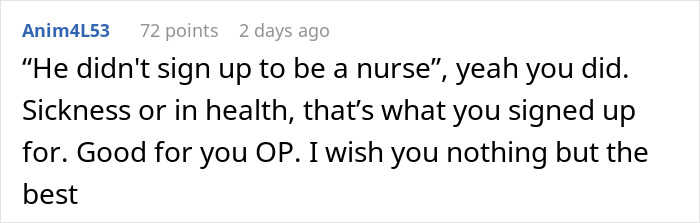 Commenter responding to a post about a man thinking he can call off divorce after abandoning husband in a difficult time. Commenter responding to a post about a man thinking he can call off divorce after abandoning husband in a difficult time.