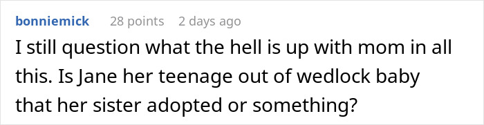 Comment on social media post questioning family drama involving jobless 36YO competing with PhD cousin, leading to parents losing life savings.