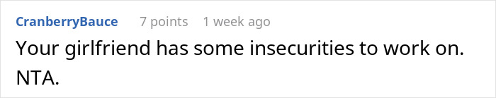 Comment on a forum discussing a man stashing Midol and tampons in the bathroom, with one guest causing drama over virtue signaling.