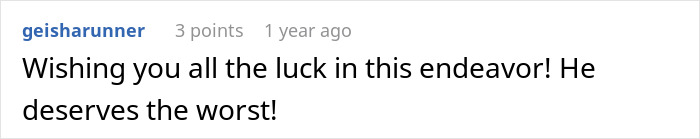 Reddit comment expressing support for a daughter seeking revenge after husband refuses wife&rsquo;s chemotherapy treatment.