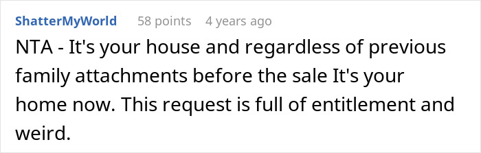 Screenshot of a Reddit comment discussing family entitlement related to wedding and honeymoon expectations. Screenshot of a Reddit comment discussing family entitlement related to wedding and honeymoon expectations.