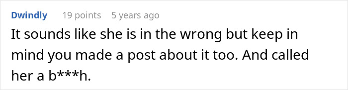 Screenshot of an online comment where a user discusses a complaint about a wife and reactions from people online.