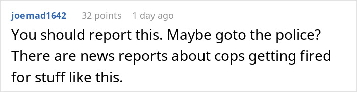 Screenshot of a social media comment discussing reporting an incident involving ICE detaining a woman in a parking lot. Screenshot of a social media comment discussing reporting an incident involving ICE detaining a woman in a parking lot.