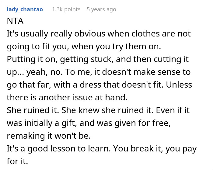 Teen Claims Her Dad &ldquo;Ruined Her Future&rdquo; After Making Her Pay For The Wedding Dress She Destroyed