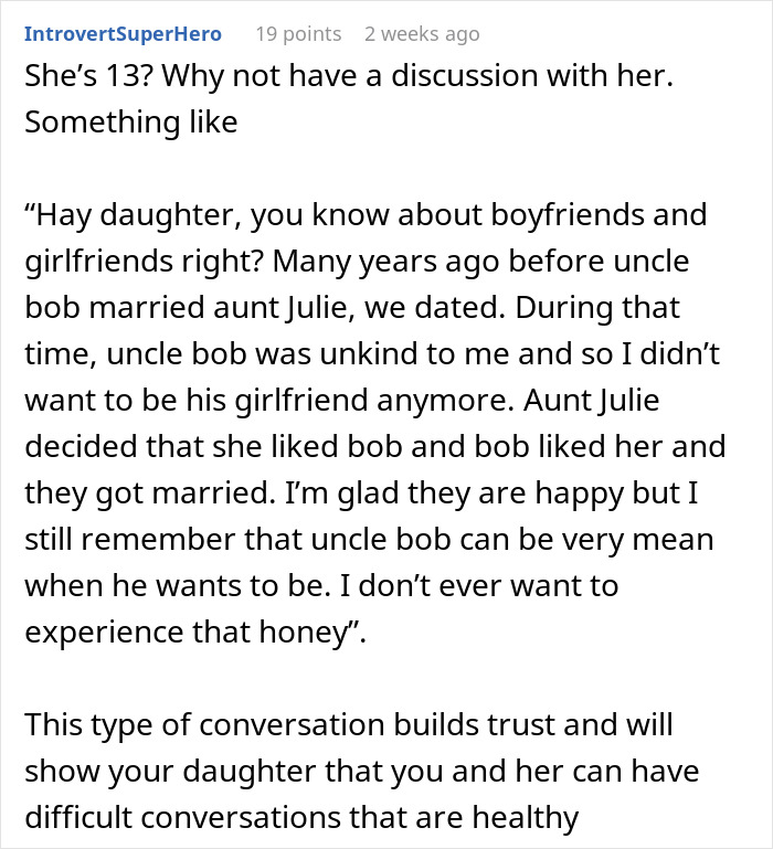 Alt text: Woman has horrible feeling about brother-in-law and refuses to let her daughter near him for safety reasons Alt text: Woman has horrible feeling about brother-in-law and refuses to let her daughter near him for safety reasons