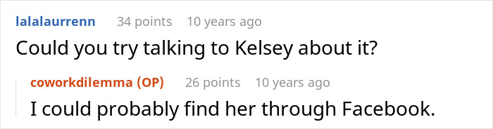 Screenshot of an online conversation where a man discusses helping his pregnant coworker, revealing the real reason later.