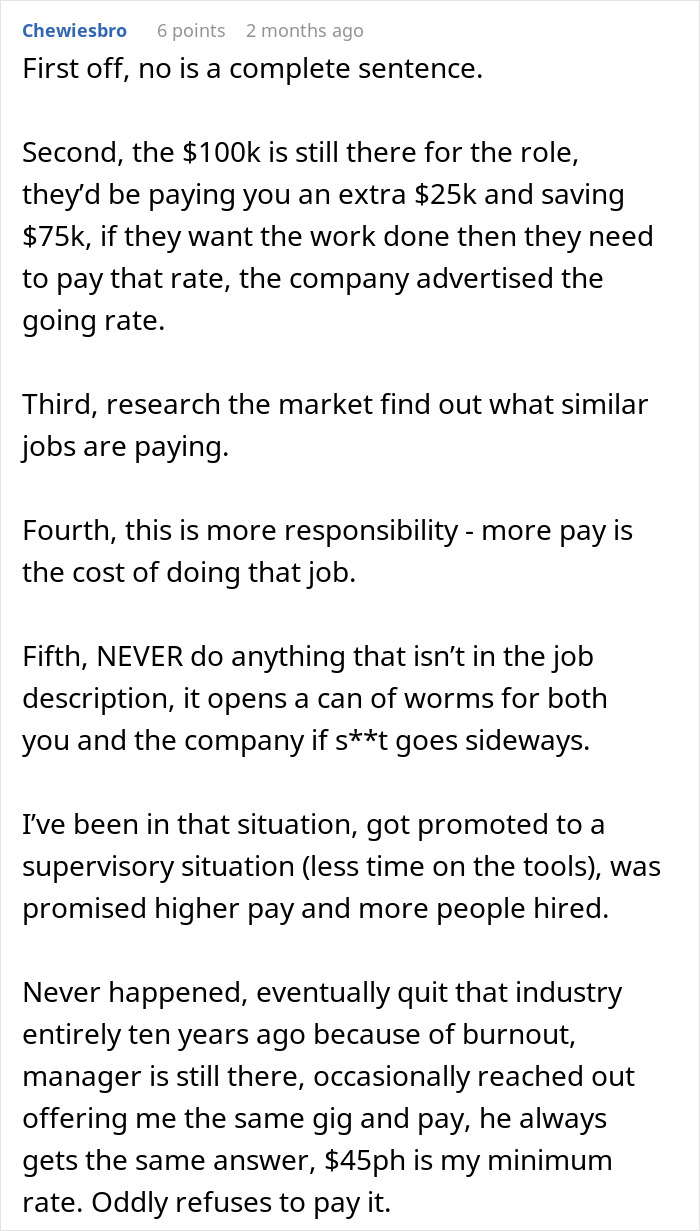 Manager Wants Woman To Take Over Coworkers Job With No Raise, She Decides To Make Their Life Harder