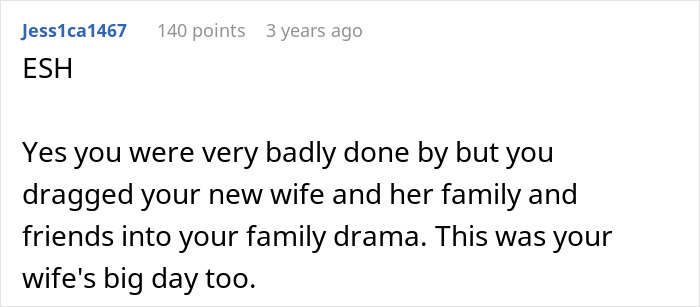 Groom Lets Every Wedding Guest Know Exactly Why His Jerk Brother Is Not There