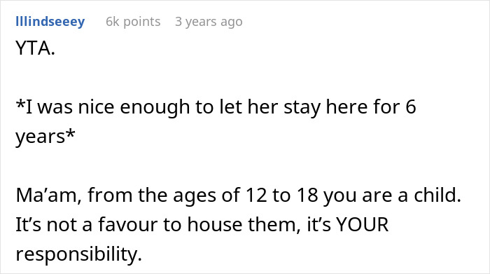 Woman Wants 18YO Stepdaughter To Move Out As She Was Already “Nice Enough To Let Her Stay For 6 Years” Woman Wants 18YO Stepdaughter To Move Out As She Was Already “Nice Enough To Let Her Stay For 6 Years”