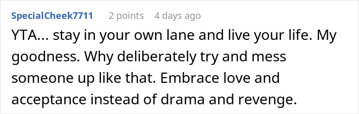 Reddit comment criticizing entitled family expecting grandma to support them financially while wife stays home.