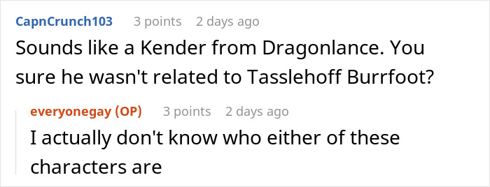 Online forum chat showing users discussing a DnD guest stealing manga and figurines without acknowledging being caught.