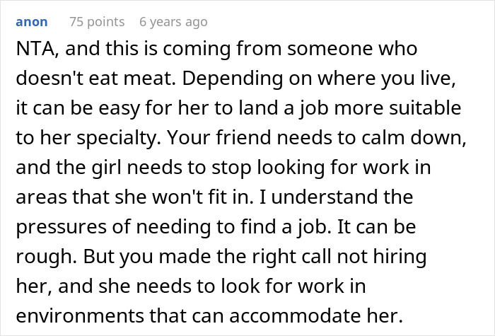 Vegan Chef Applies To Run Meat-Heavy Grill Kitchen, Interview Ends In Meltdown As She Gets Rejected