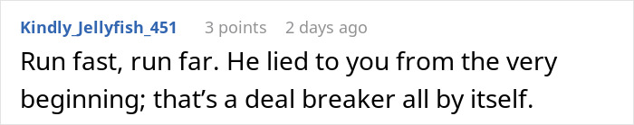 Comment on social media warning about boyfriend&rsquo;s double life, expressing feelings of betrayal and heartbreak.