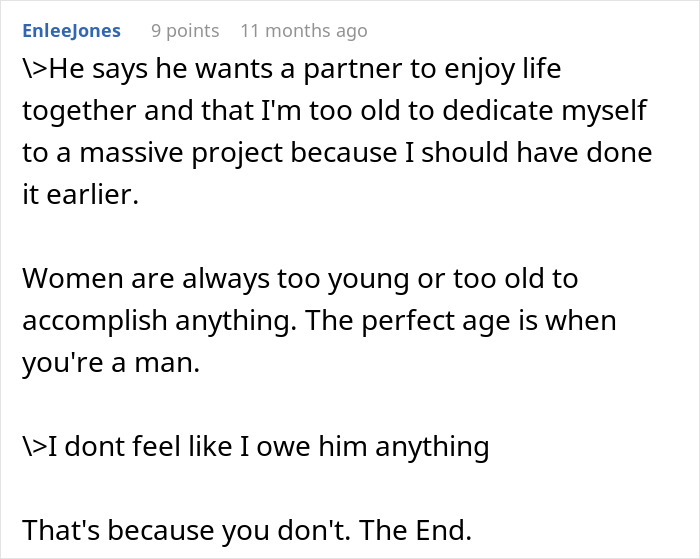 Text conversation screenshot showing a man dismissing girlfriend&rsquo;s career milestone and accusing her of sleeping her way to success.