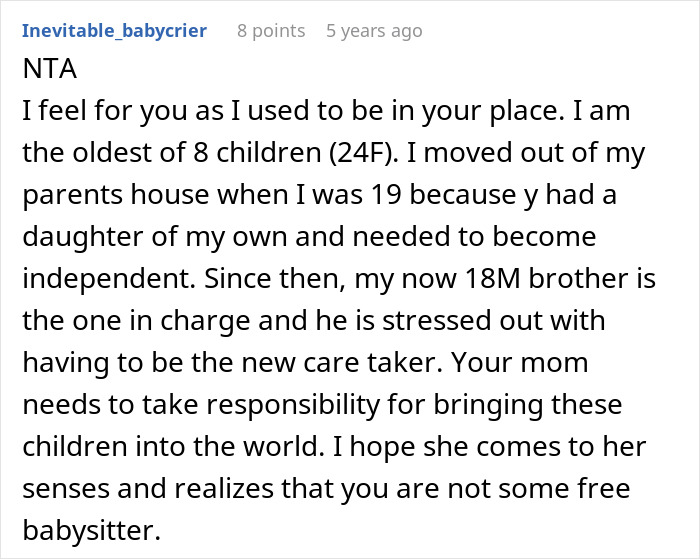 Mom Turns Oldest Daughter Into A Nanny Of Her 5 Kids, Then Gets Upset She Wants To Move In With Dad