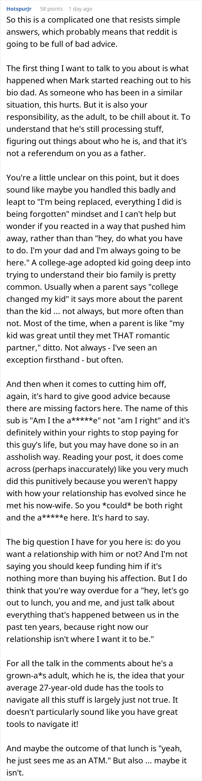 Man Loses Wife And His Adoptive Son Cuts Him Off, Only To Come Back Begging For Money