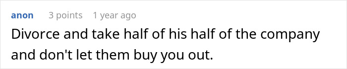 Comment on social media about divorce advice and sabotage in a friend&rsquo;s relationship conversation.