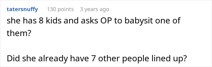 Screenshot of a Reddit comment discussing a woman with 8 adopted children and her behavior issues on Facebook. Screenshot of a Reddit comment discussing a woman with 8 adopted children and her behavior issues on Facebook.