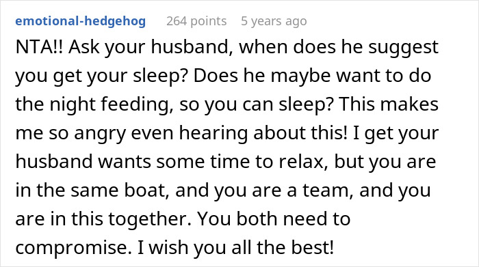 New Mom Finally Gets Real Sleep After Dumping The Husband Who Thought Three Hours Of Childcare Was Too Much