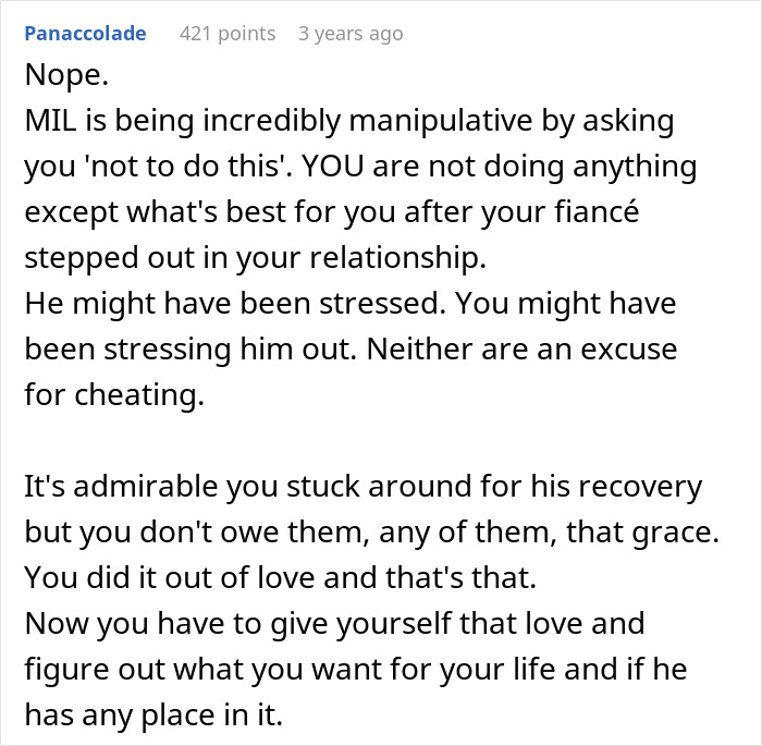 MIL Breaks Down And Tells Woman Her Fianc&eacute;'s Secret While He's In The Hospital: "Worried About His Sins"