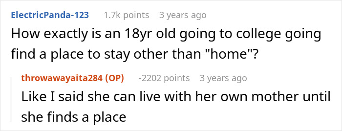 Woman Wants 18YO Stepdaughter To Move Out As She Was Already “Nice Enough To Let Her Stay For 6 Years” Woman Wants 18YO Stepdaughter To Move Out As She Was Already “Nice Enough To Let Her Stay For 6 Years”