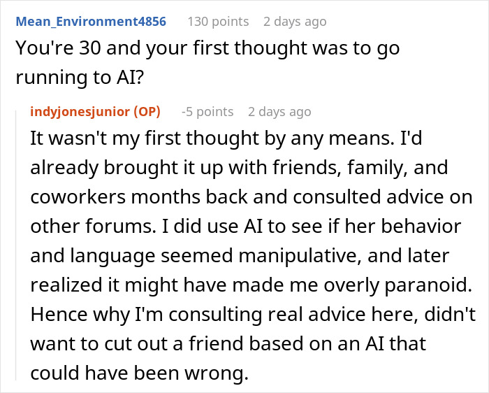 Woman keeps trying to make longtime friend fall in love, but ends up getting blocked instead in tense relationship update.