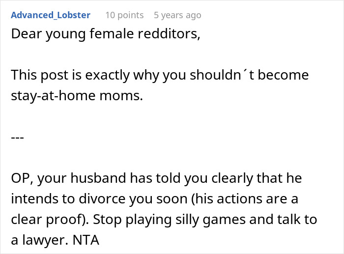 &ldquo;I Am Beyond Devastated&rdquo;: SAHM Finds Out Husband Is Keeping Money From Her, Then Gets Asked For Divorce