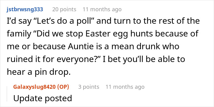 People Suggest Comebacks For This Woman Who Hates Her Aunt, Family Finds The Post And Does The Job For Her People Suggest Comebacks For This Woman Who Hates Her Aunt, Family Finds The Post And Does The Job For Her