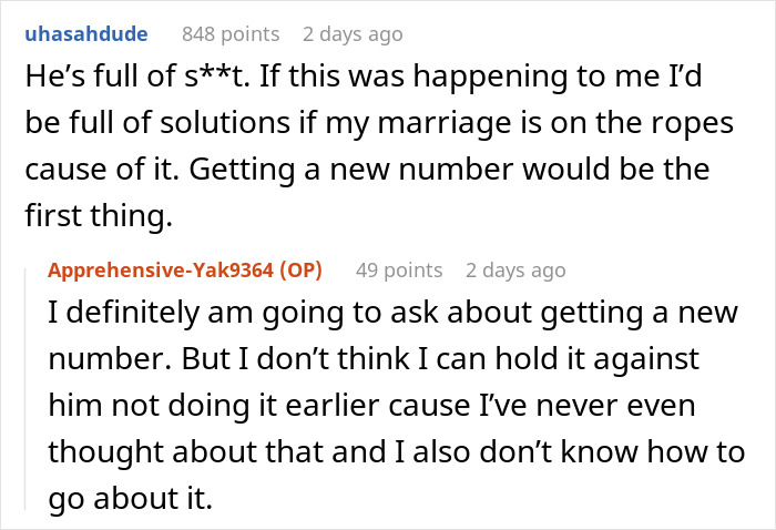 Screenshot of a Reddit conversation where a woman suspects her husband is a psychopath after disturbing texts. Screenshot of a Reddit conversation where a woman suspects her husband is a psychopath after disturbing texts.