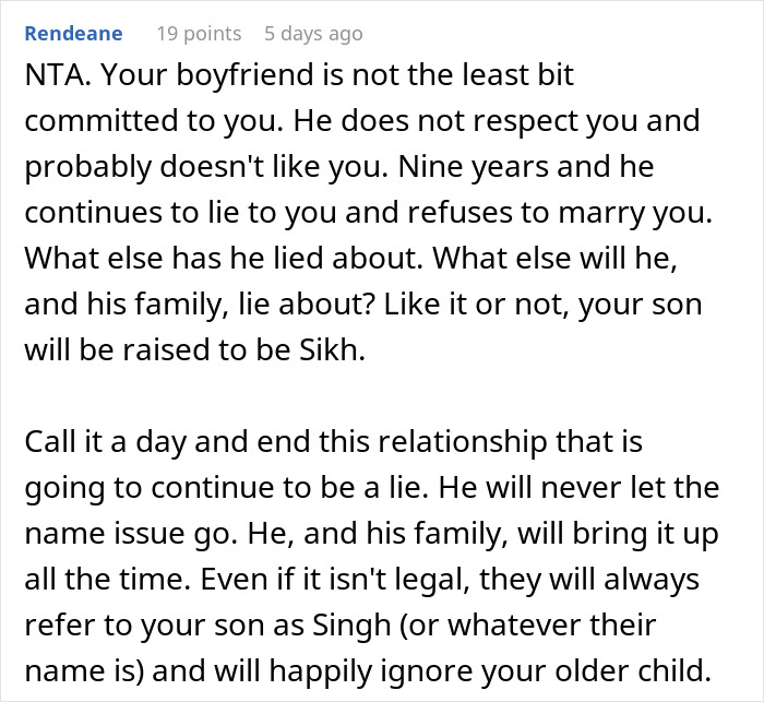 Woman stands firm on no ring no last name rule for 9 years as new dad is shocked by baby&rsquo;s surname choice