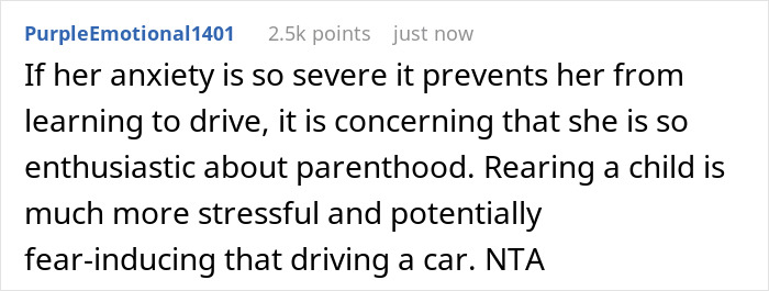 DIL Is Too Anxious To Even Learn To Drive, Hurt After MIL Says She Can&rsquo;t Be A Parent Then
